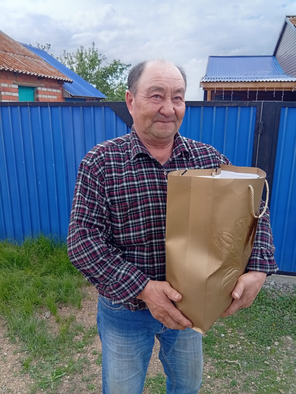 Вручение продуктовых пакетов
