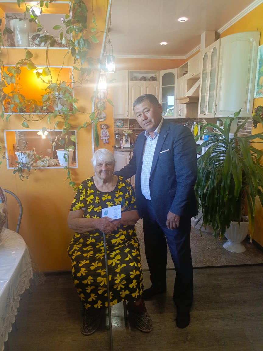 Медаль «Ұлы Отан соғысындағы Жеңіске 80 жыл» вручена в селе Курское