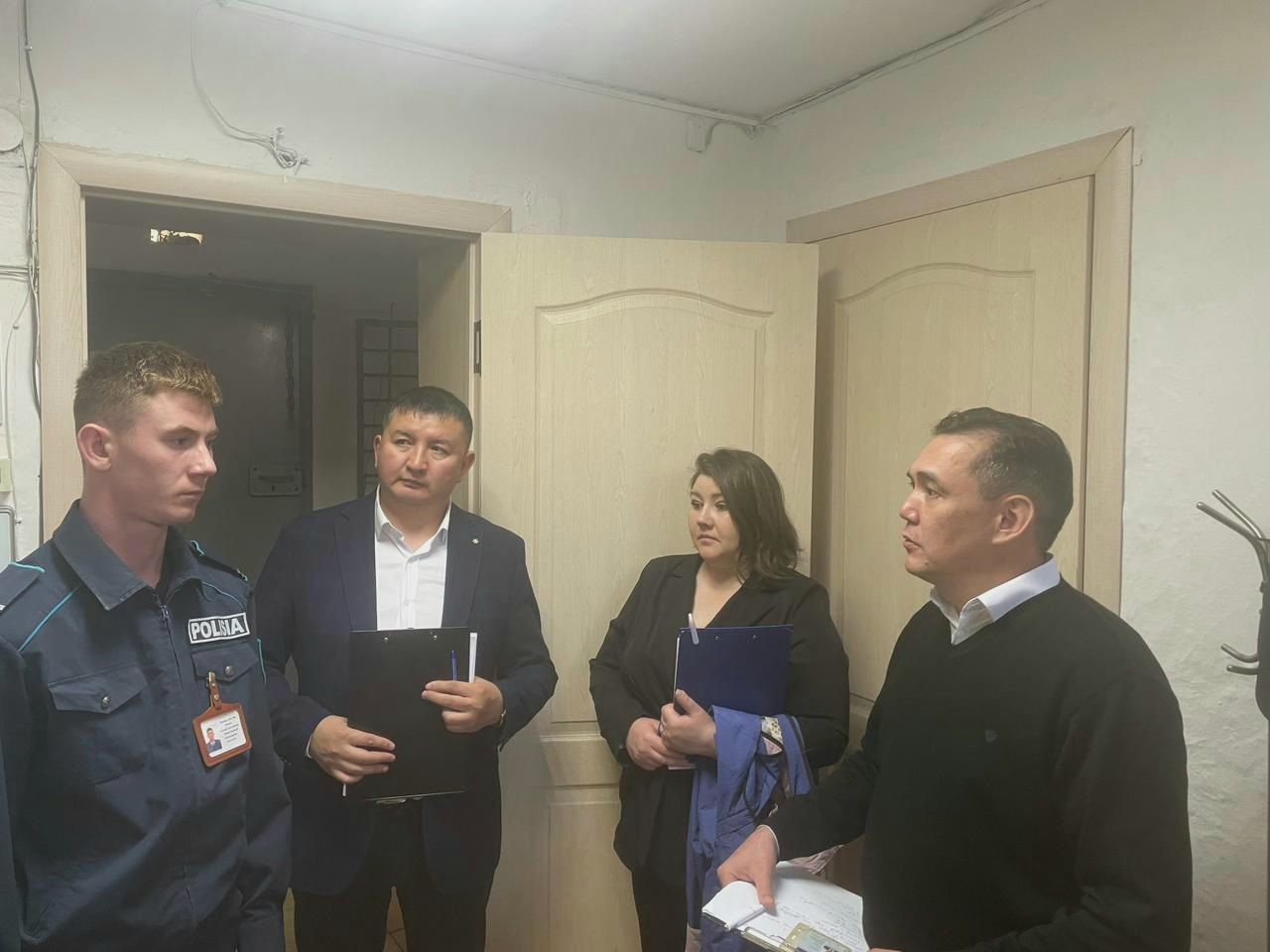 Совместно с участниками Национального превентивного механизма посетили изолятор временного содержания отдела полиции Жамбылского района