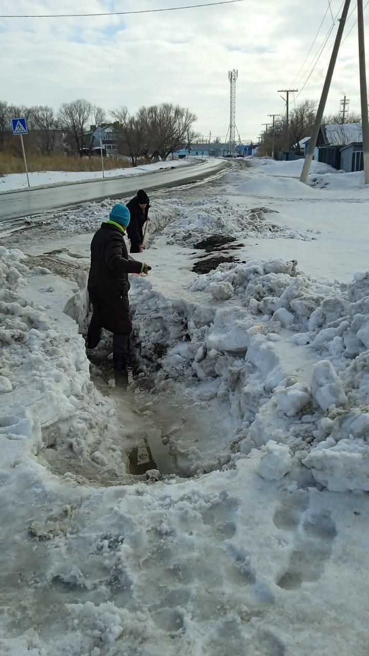Арықтарды қардан тазарту