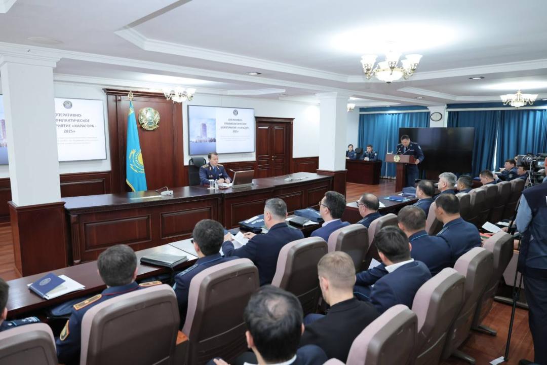 В МВД прошло совещание по запуску оперативно-профилактического мероприятия “Қарасора – 2025”