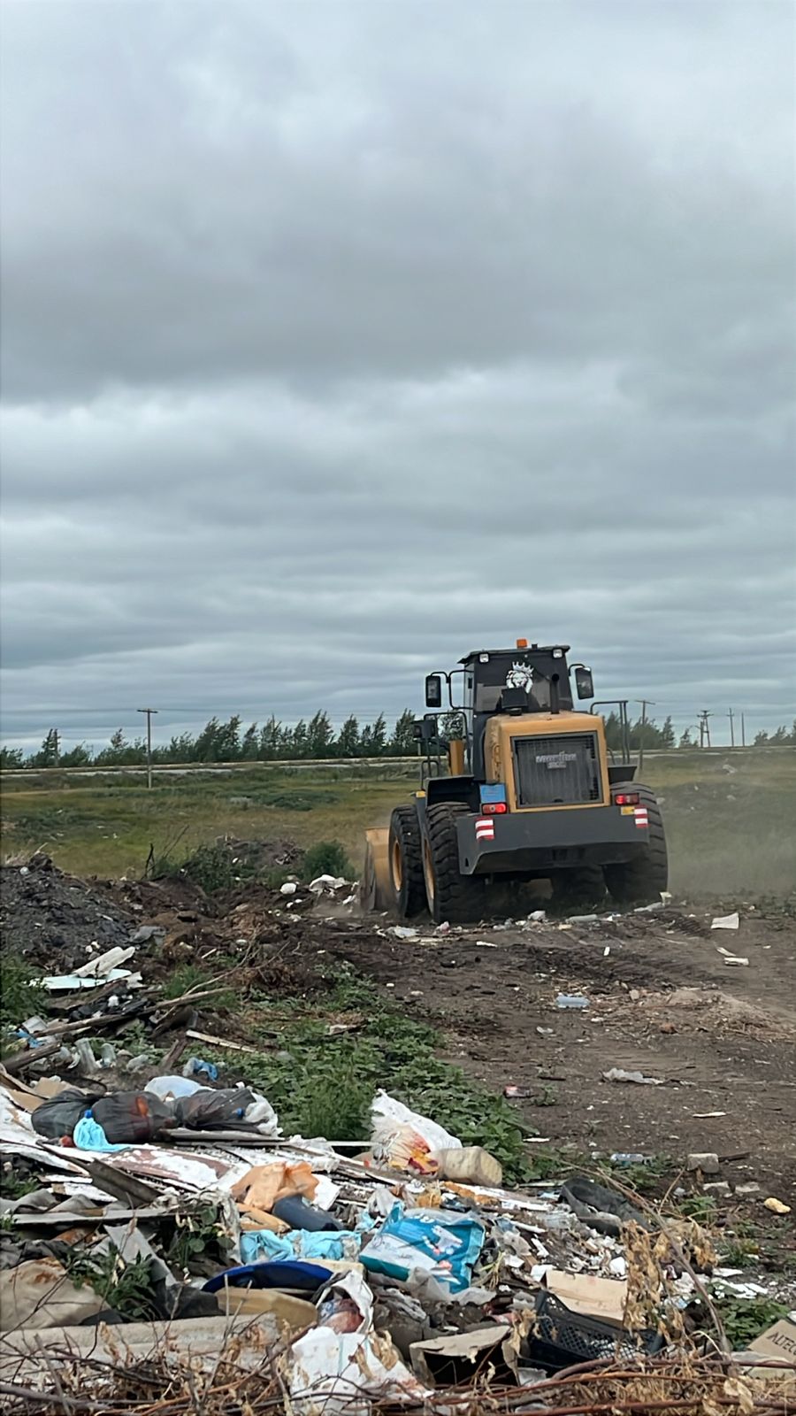 Буртование полигона ТБО ст.Азат