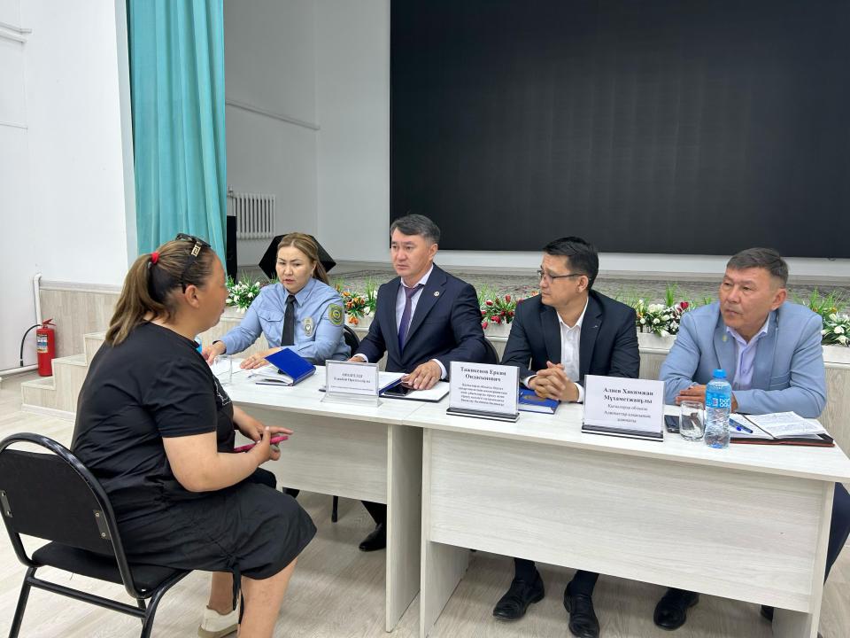 Провели встречу с жителями Караултобинского сельского округа