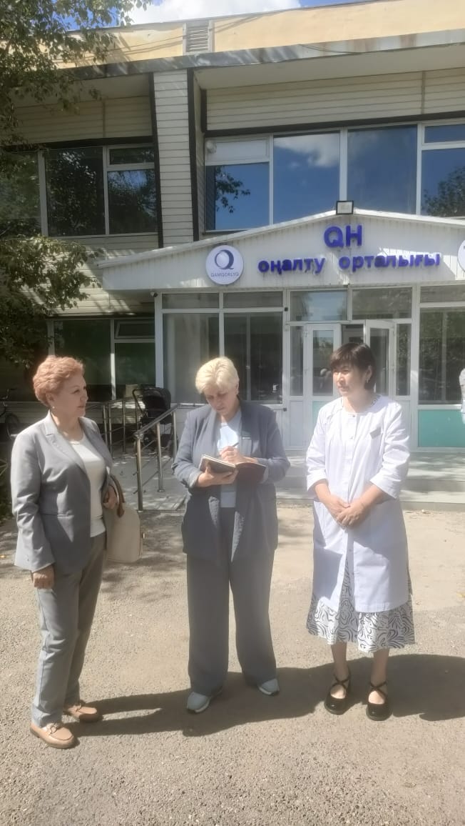 C рабочим визитом в Жаксынский район прибыла депутат Мажилиса Парламента РК Кучинская Ю.В.