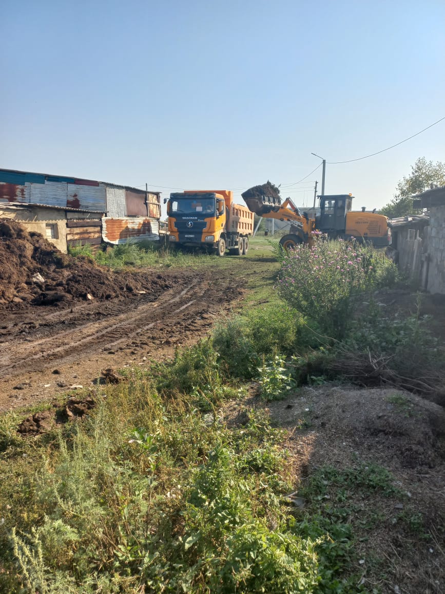 Вывоз мусора в селе Сурган
