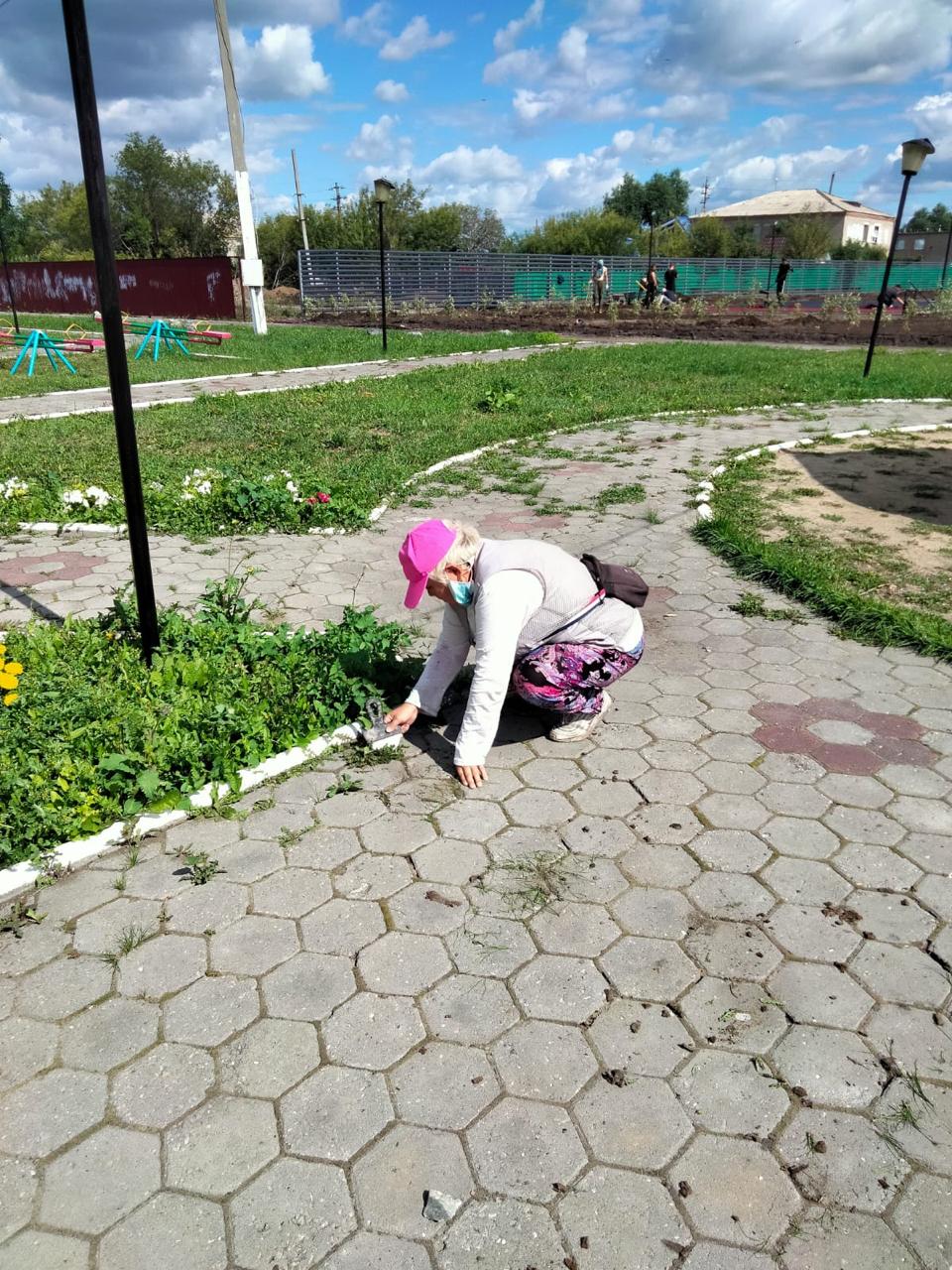 Благоустройство в с.Узунколь.