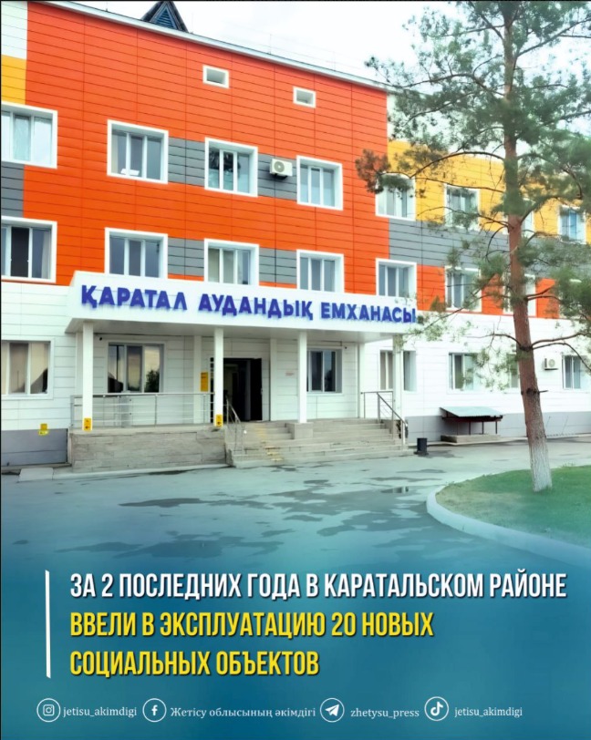 За 2 последних года в Каратальском районе ввели 20 новых социальных объектов