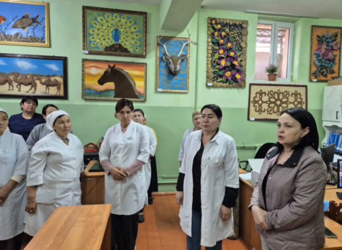 Представитель посетила Коксайекский центр оказания специальных социальных услуг и ознакомилась с ходом капитального ремонта