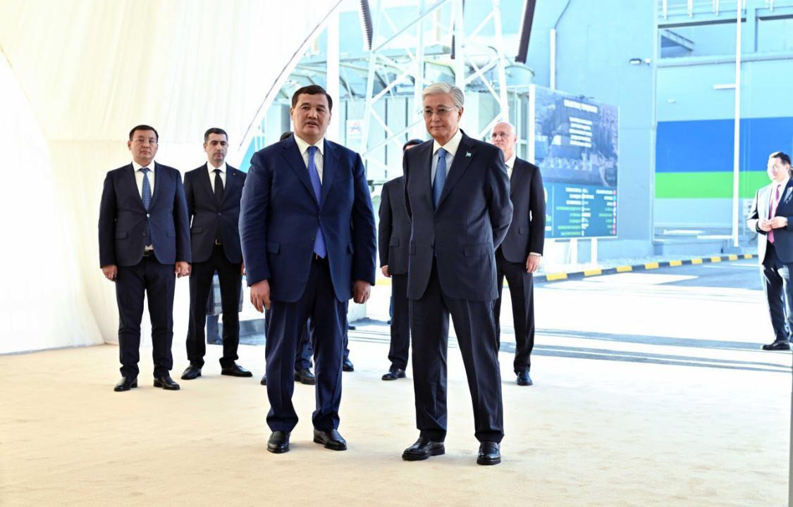 Глава государства посетил новую ТЭЦ