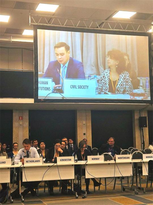 Омбудсмен на заседании ОБСЕ в Варшаве представил меры Казахстана по борьбе с рабством и защите беженцев