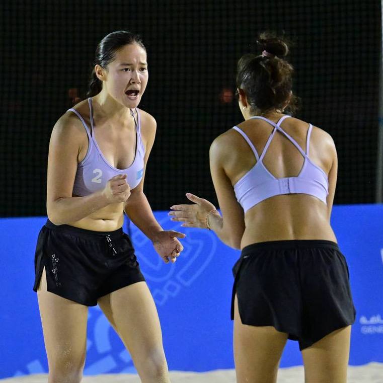 Женская сборная Казахстана по пляжному волейболу завоевала бронзовые медали