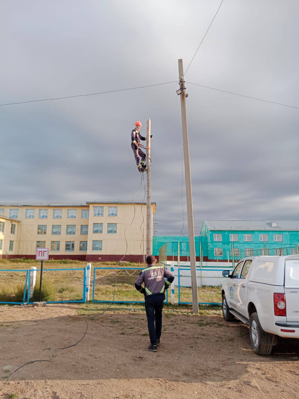 В Алгабасском сельском округе были проведены работы по обновлению сетей связи