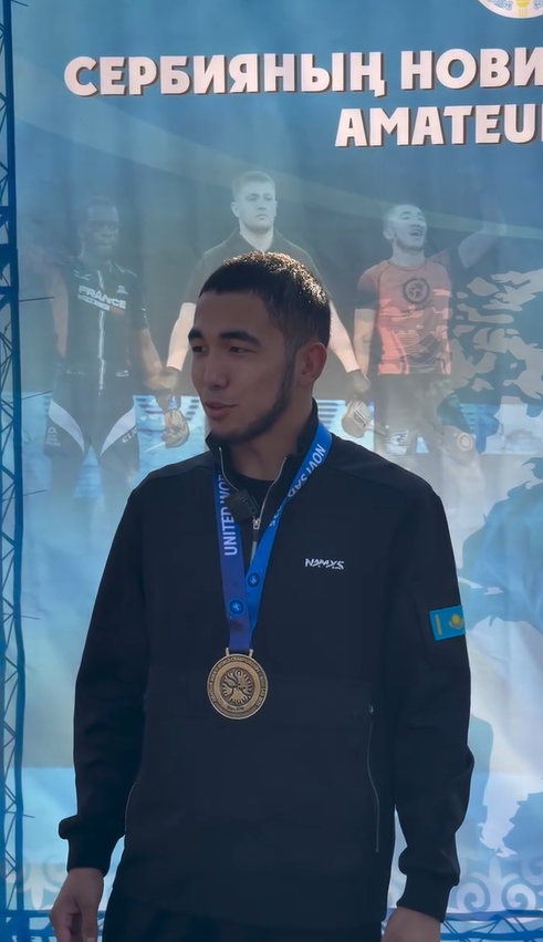 Жители области Абай тепло встретили Септегена Мансура — чемпиона мира по любительскому MMA 2025 года