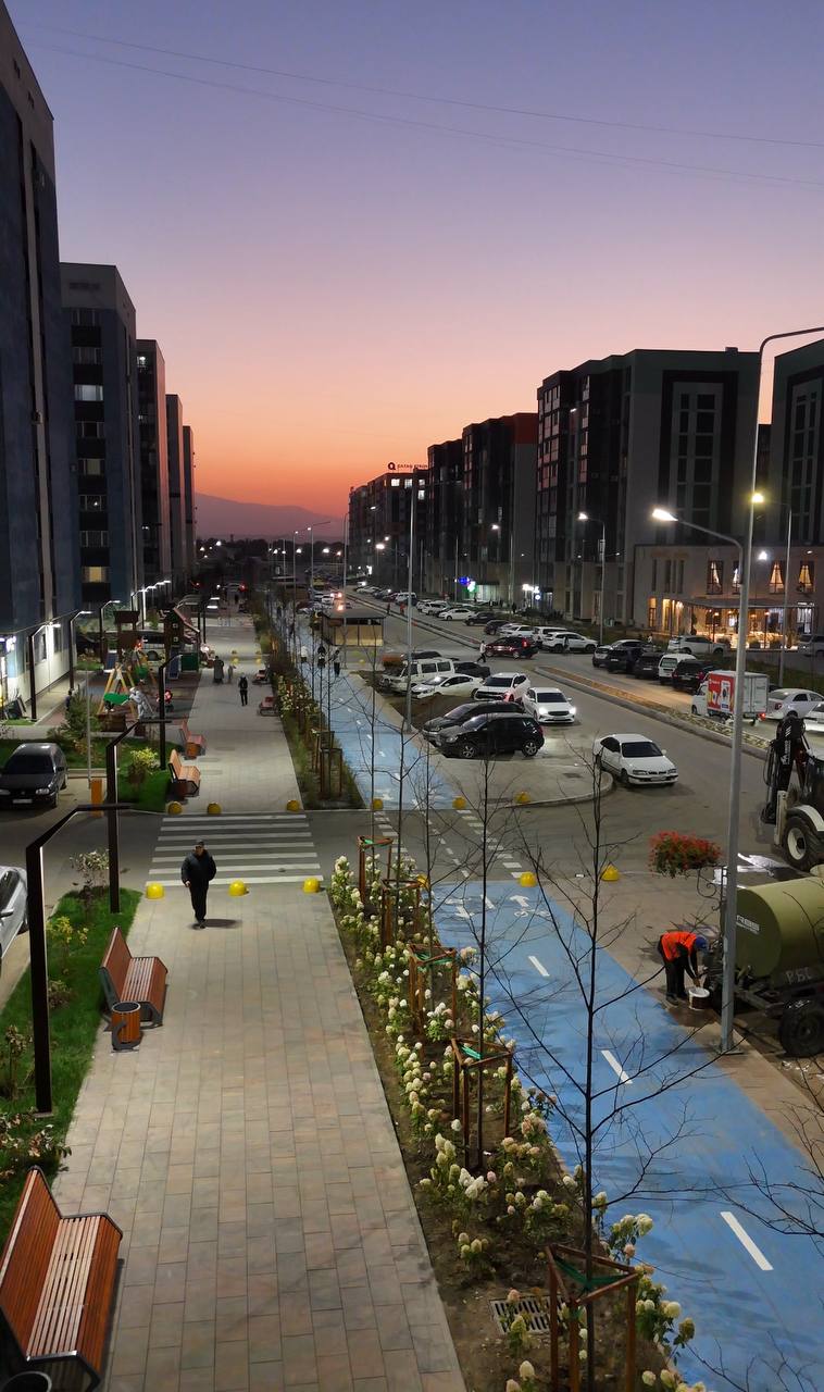 На ул. Улыкбека завершается благоустройство по программе «Бюджет народного участия»