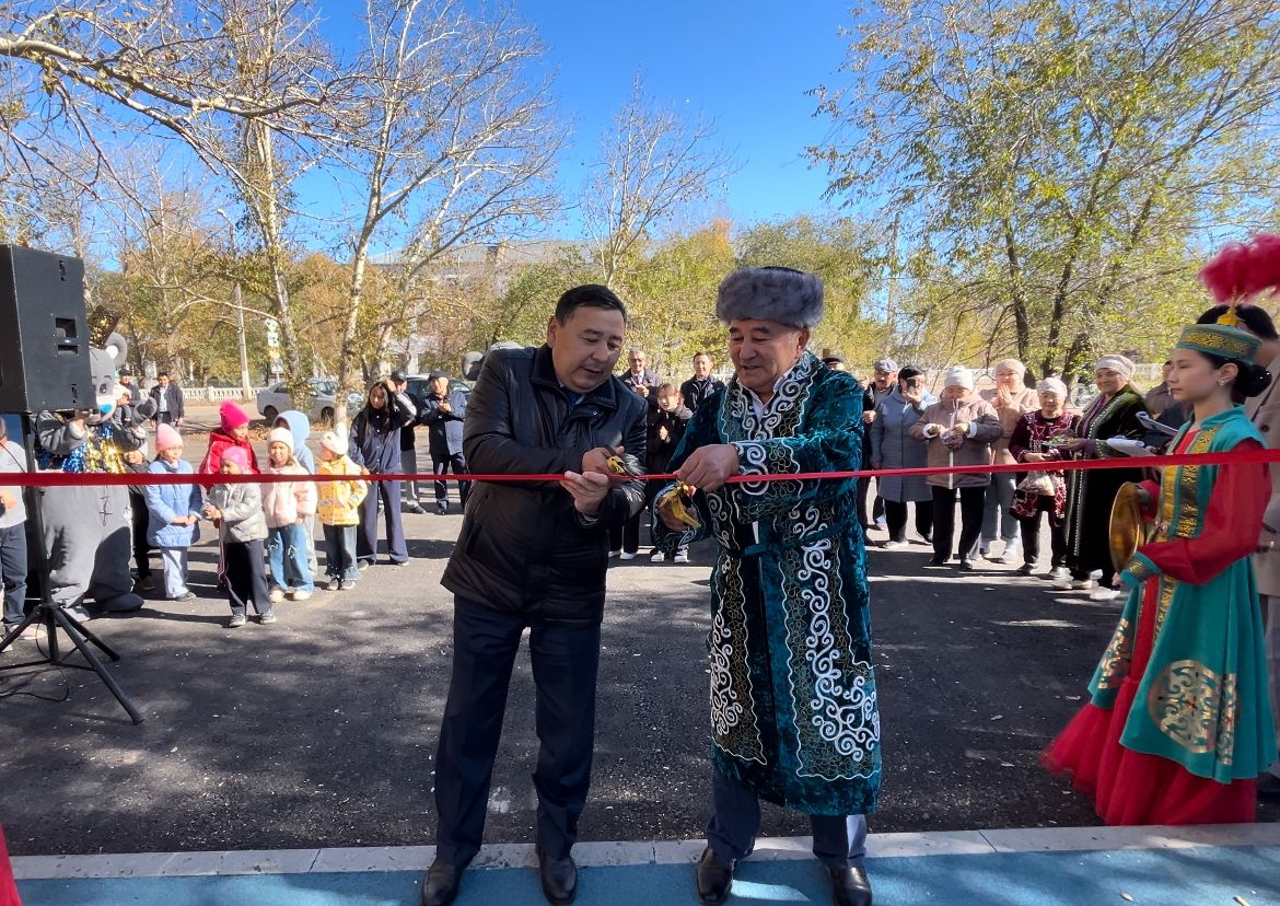 В Ерейментауском районе благоустроены 8 дворов и дворовых территории