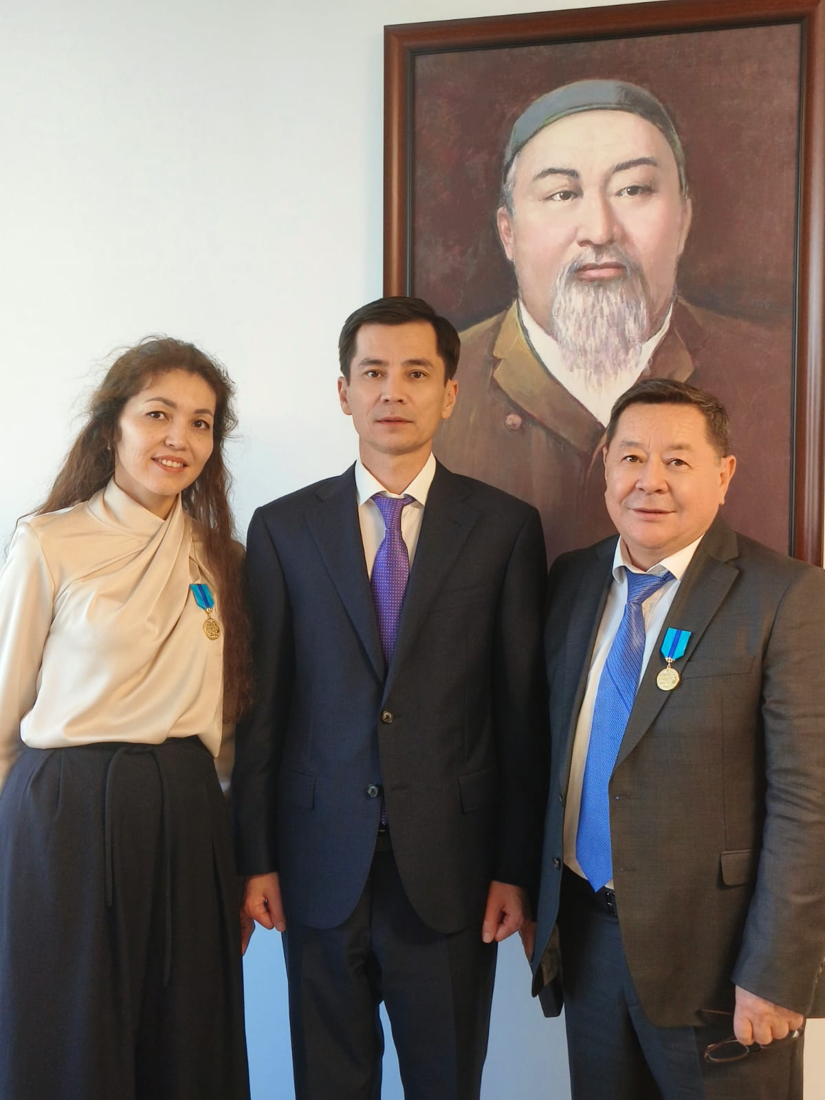 Сотрудники системы государственного имущества и приватизации удостоены государственной награды в честь 35-летия Дня Республики Казахстан