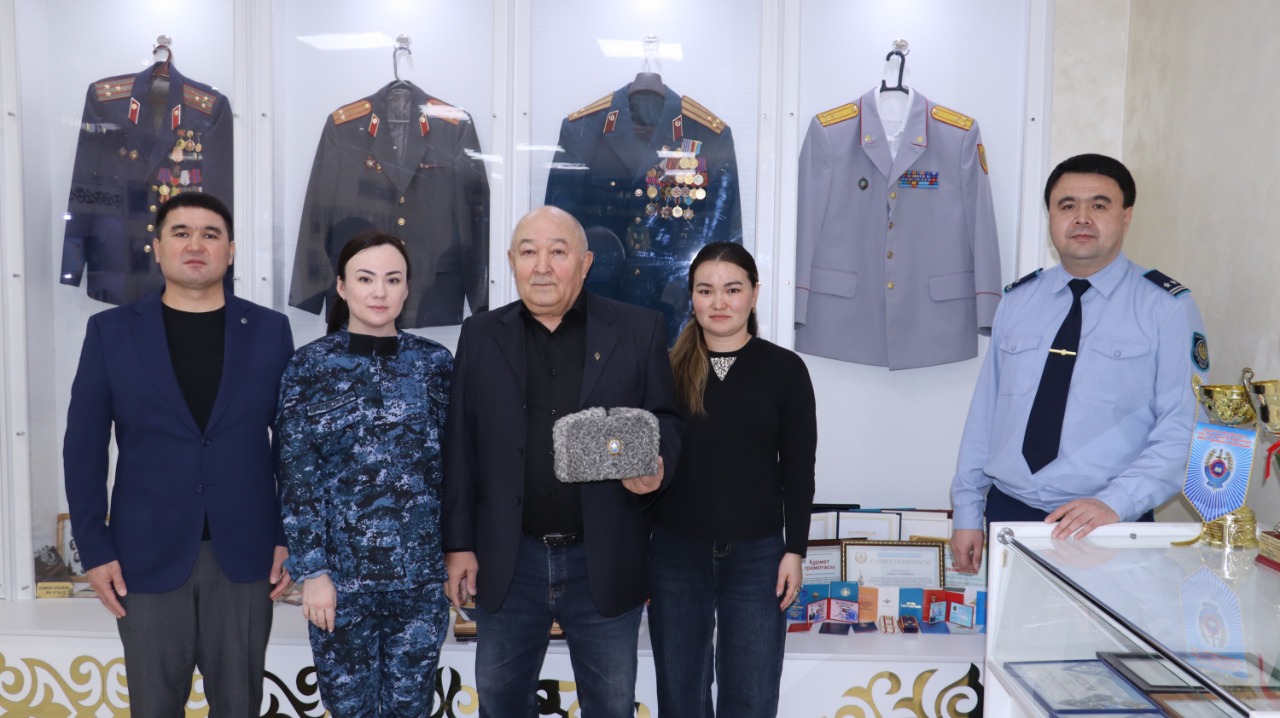Музейный фонд Департамента полиции Кызылординской области пополнился личными экспонатами ветерана органов внутренних дел Тунгышбая Серикбола Куатбайулы