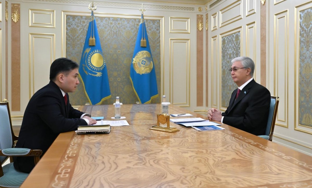 Глава государства принял министра труда и социальной защиты населения Аскарбека Ертаева