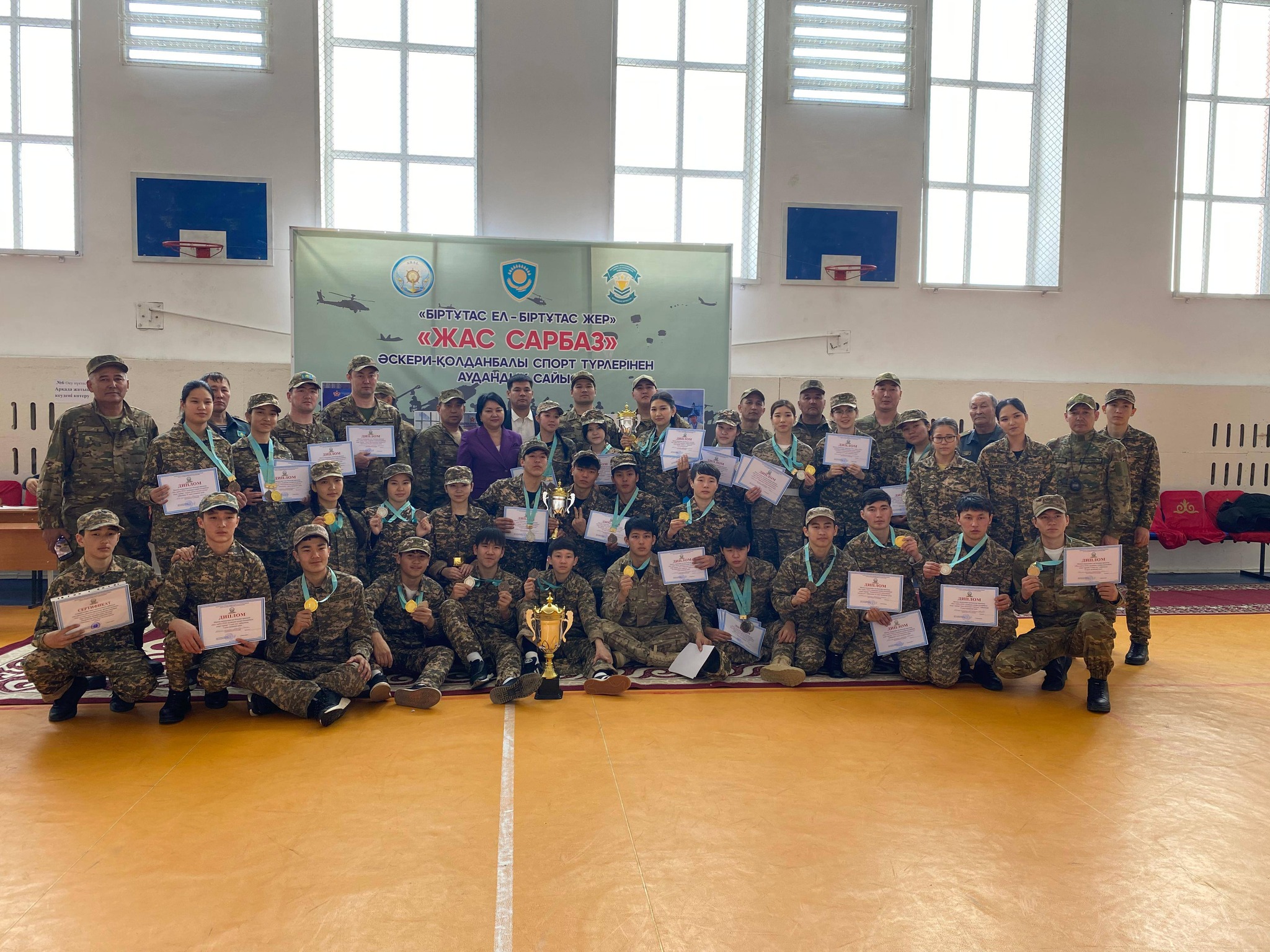 Прошел районный конкурс “Жас сарбаз-2026”