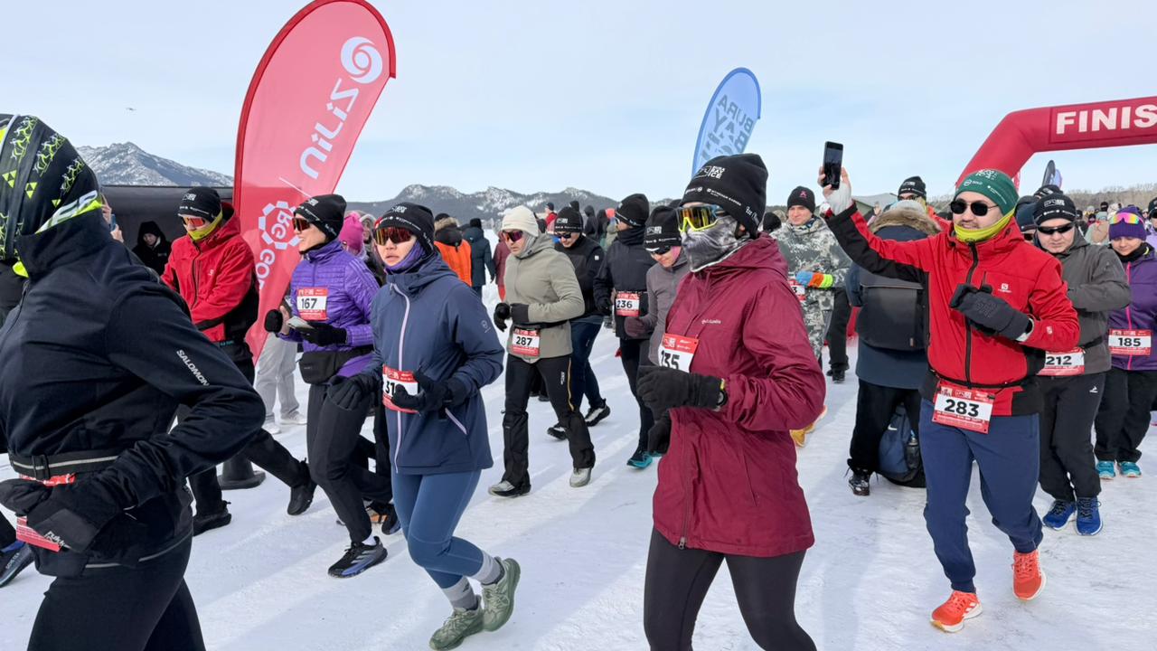 Международный забег на льду «BURABAY ICE – 2026» прошёл на территории Государственного национального  природного парка «Бурабай»