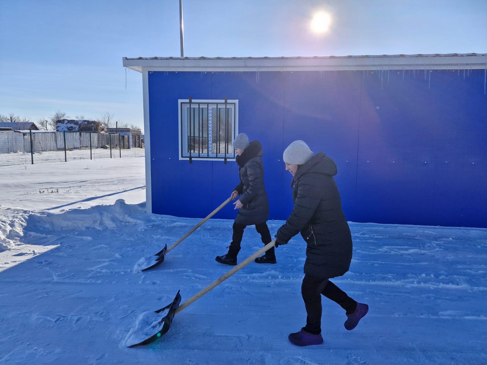 Уборка на территории ПРВ