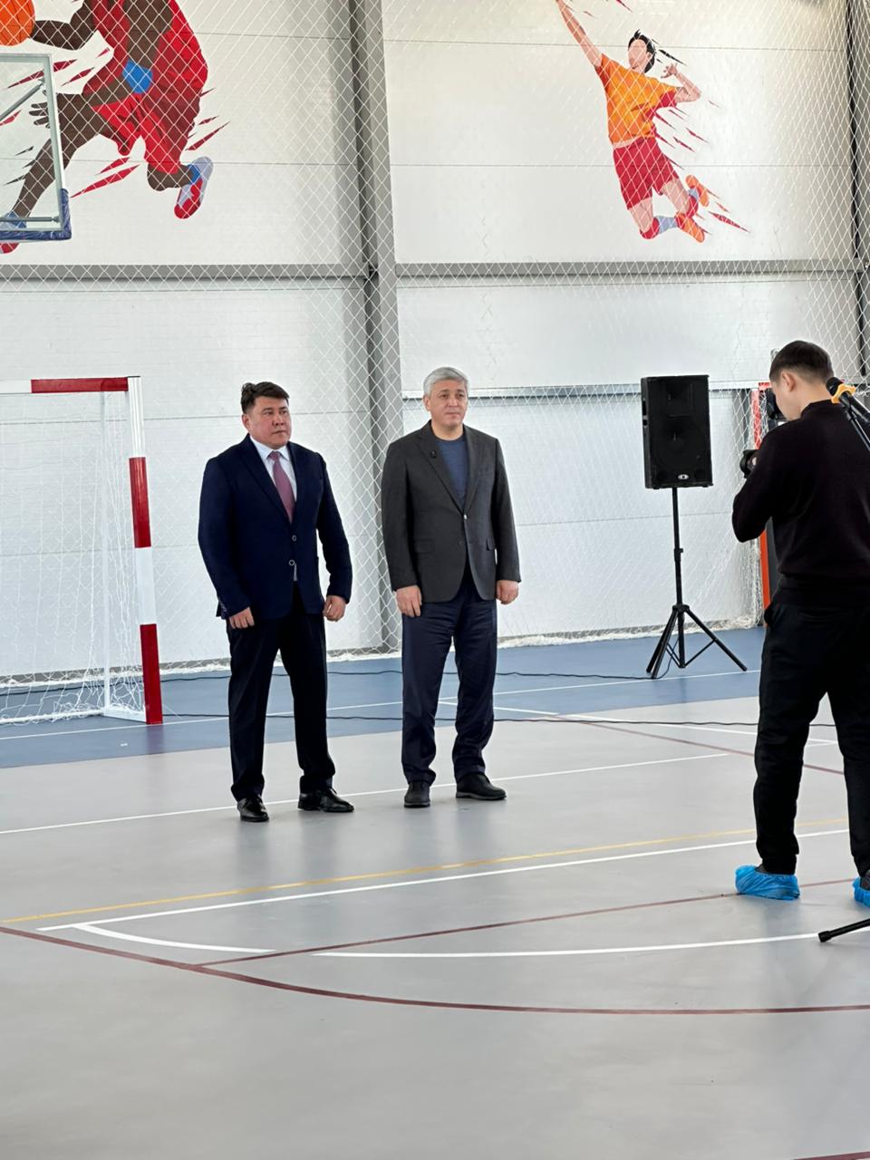 Церемония открытия спортивного комплекса в селе Нура, Кеншокийнский сельский округ.