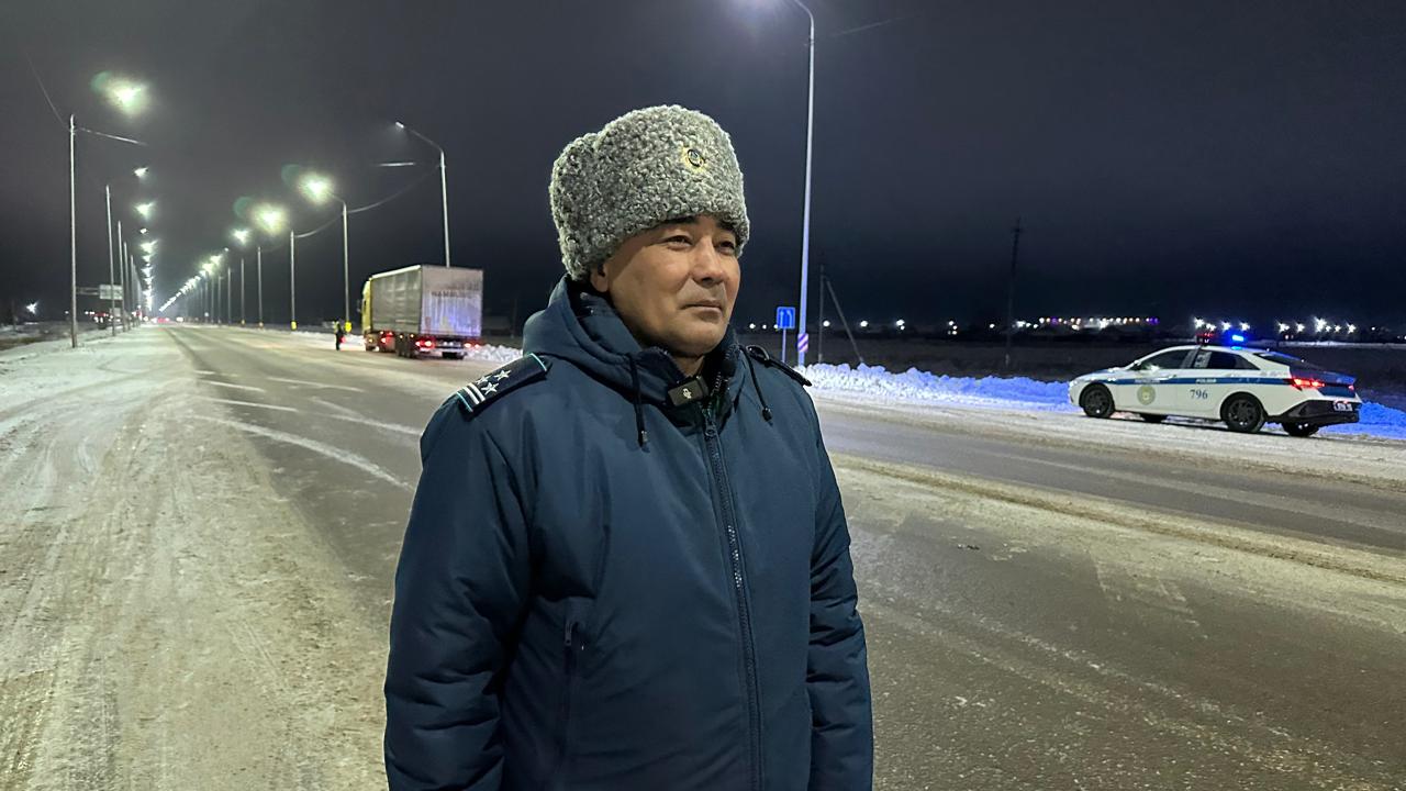 Руководство департамента полиции и начальники отделов патрулируют дороги СКО