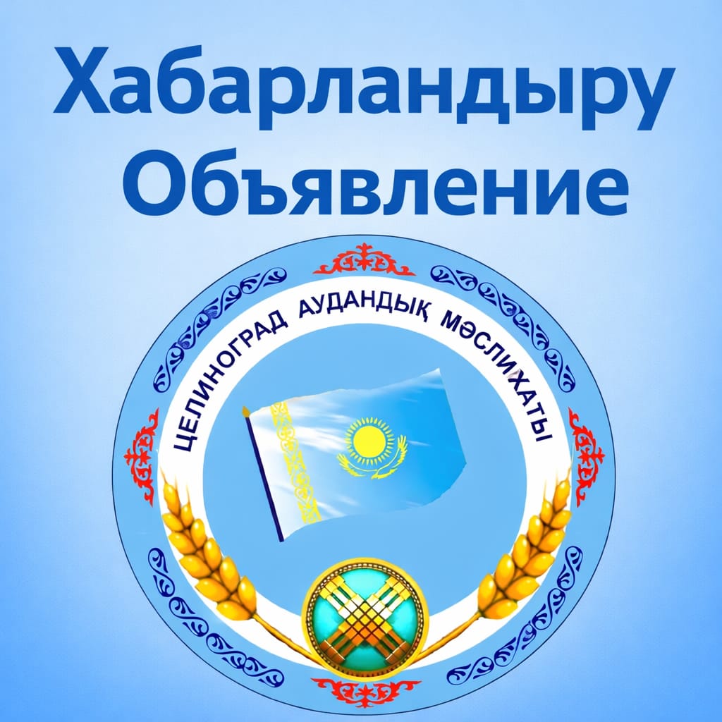 16 февраля 2026 года созывается внеочередная шестидесятая сессия Целиноградского районного маслихата