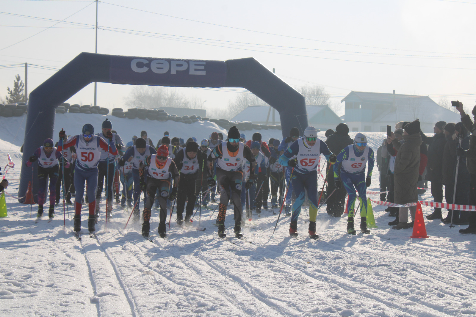 В КАРКАРАЛИНСКЕ ПРОШЁЛ V ОТКРЫТЫЙ ЛЫЖНЫЙ МАРАФОН
