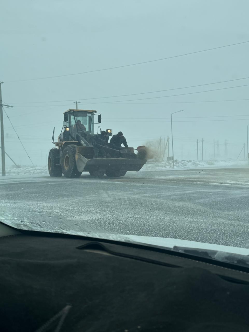 В селе Достык проведены работы по посеву инертных материалов.