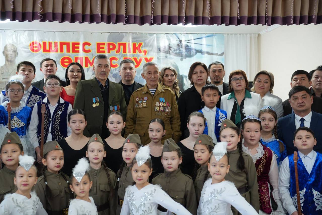 В районе Жаңасемей состоялся памятный концерт «Өшпес ерлік, өлмес рух», посвящённый Дню вывода советских войск из Афганистана