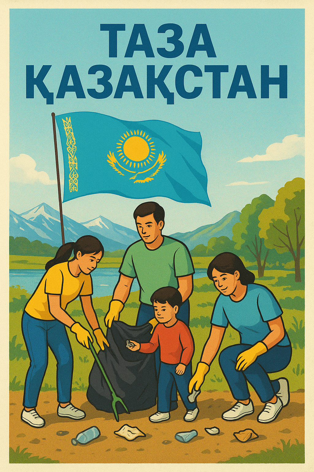 Таза Қазақстан — это общее стремление к чистоте, порядку и уважению к природе.