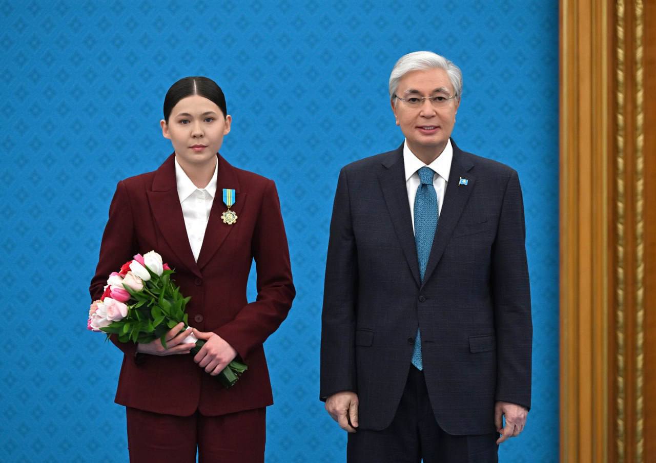 Кристина Шумекова награждена орденом «Парасат»