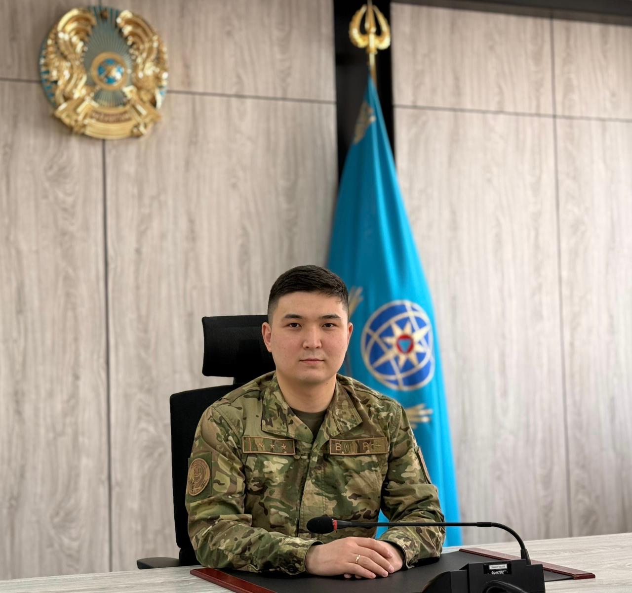 Официальным представителем Департамента по чрезвычайным ситуациям Павлодарской области МЧС Республики Казахстан назначен старший лейтенант гражданской защиты Кабдылов Самат Ауэзович