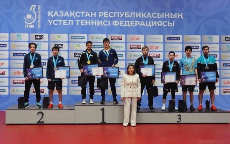 Алматинские спортсмены стали победителями чемпионата Казахстана по настольному теннису