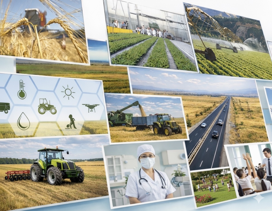 Новый импульс развития регионов Казахстана: инфраструктура, рабочие места и поддержка села