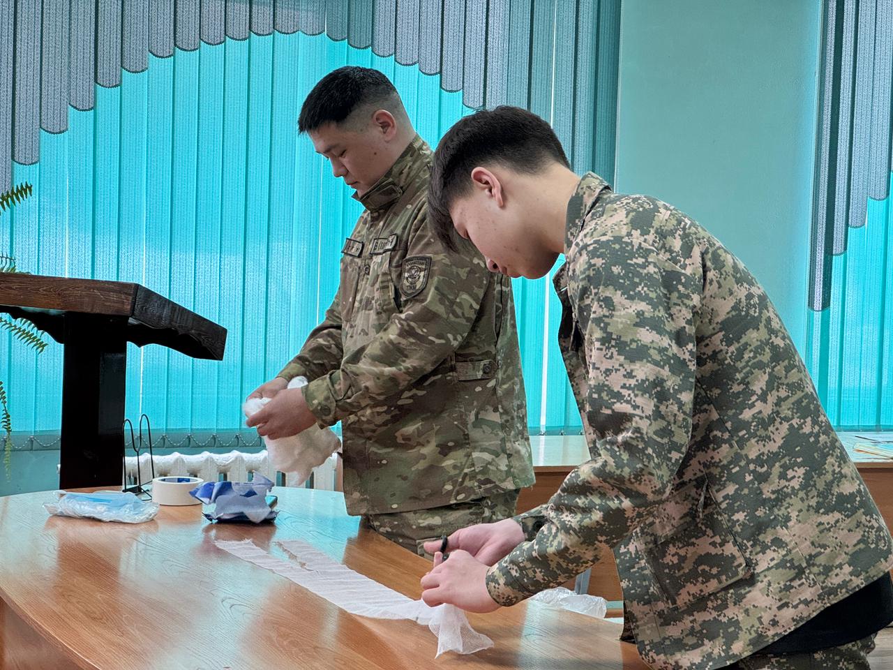 Учащиеся колледжа провели тренировки по действиям при ЧС