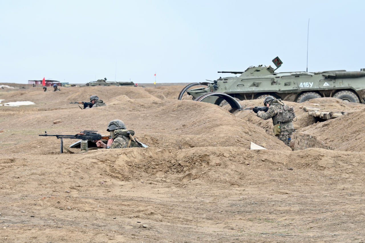 В Конаевском гарнизоне прошло ротное тактическое учение