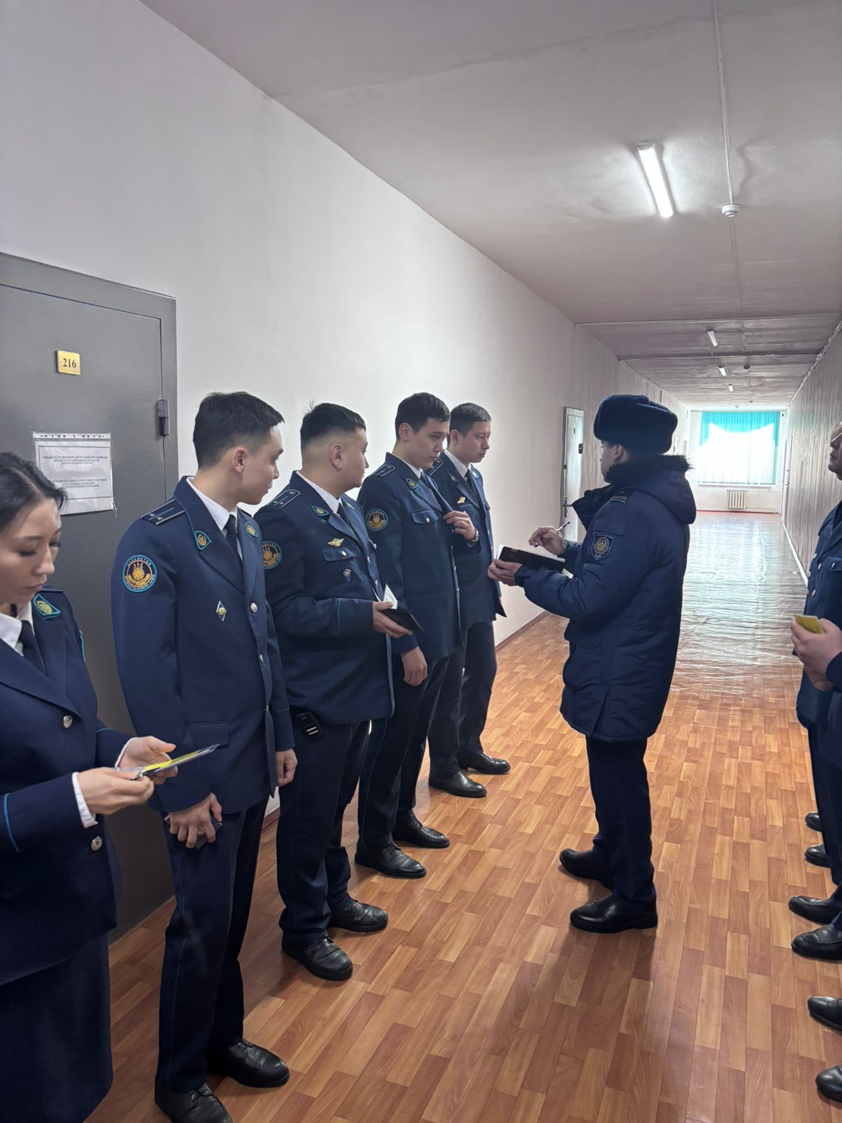 В  Учреждение №63 проведён строевой осмотр личного состава