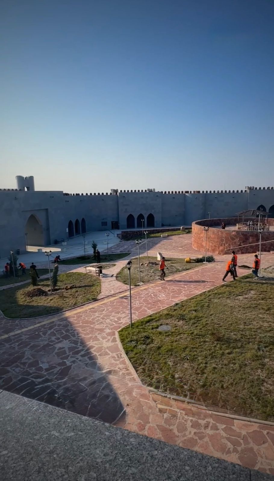 На территории комплекса «Көне қамал» высажены саженцы