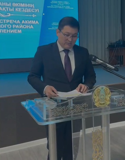 Аким района встретился с жителями села Каражиде Ельтайского сельского округа