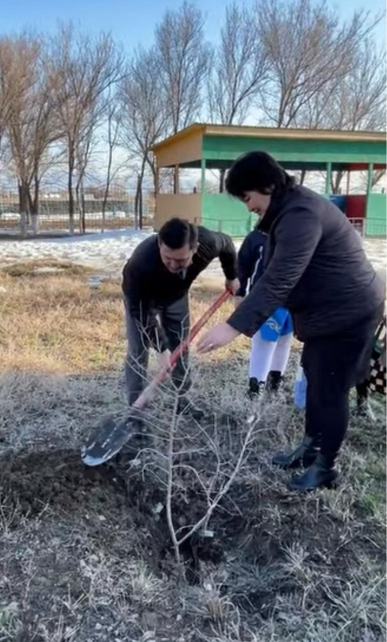 В Жанаминском сельском округе в рамках декады празднования Наурыз 19 марта был организован День обновления