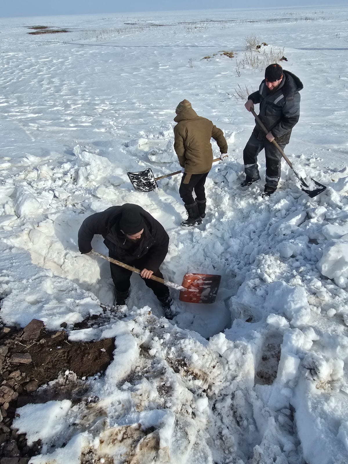 Противопаводковые работы в Красной Поляне и в ауле Мадениет