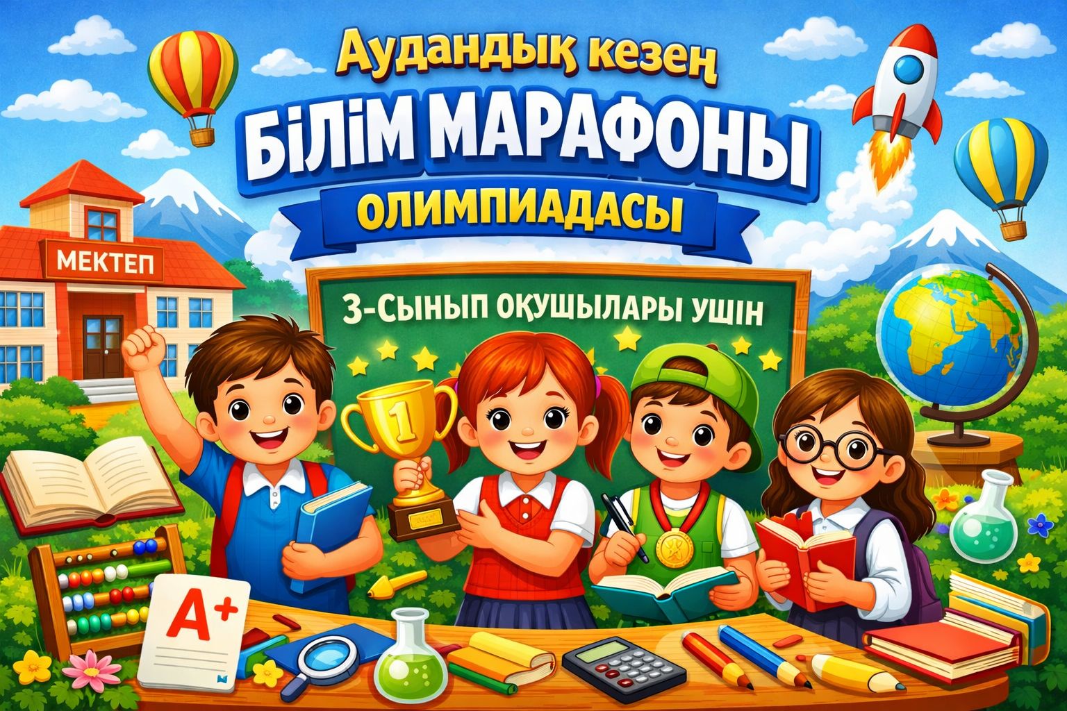 В районе прошёл этап областной олимпиады «Марафон знаний» среди учащихся 3 классов