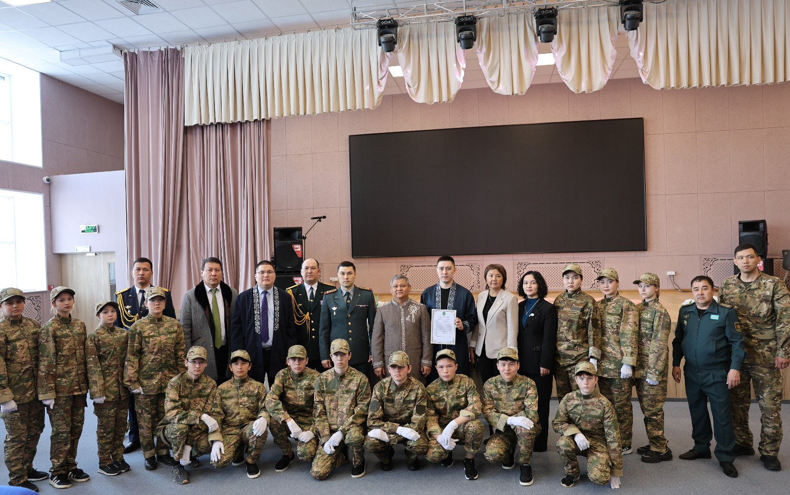 В ЗКО состоялось открытие очередного класса «Юный спасатель»