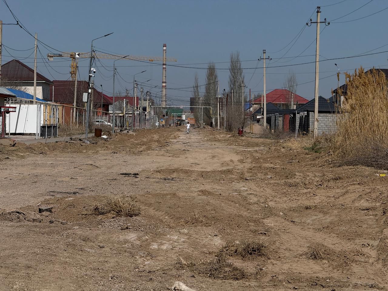 В Конаеве началась реконструкция улицы М. Ауэзова