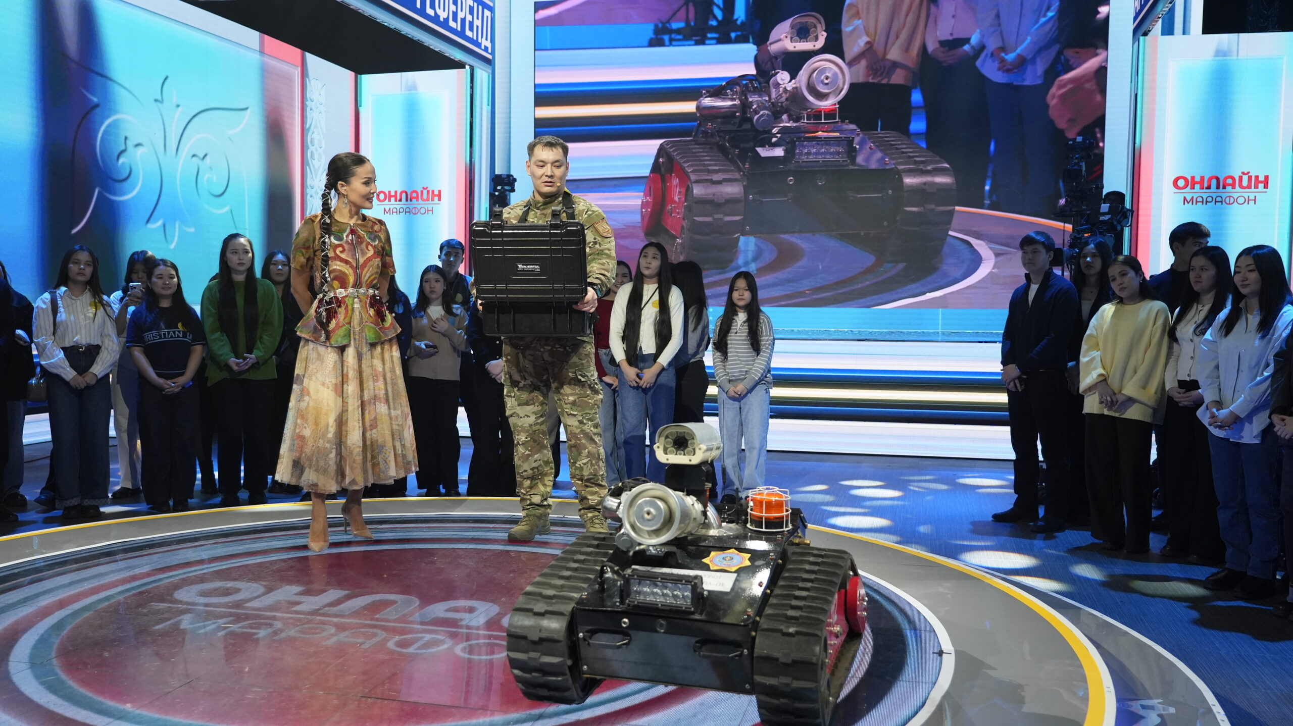 Инновационный робот-пожарный МЧС Казахстана представлен на республиканском онлайн-марафоне