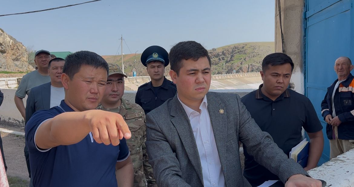 Проведен комиссионный осмотр объекта Куртинского водохранилища, визуальный контроль за состоянием охраны объекта.