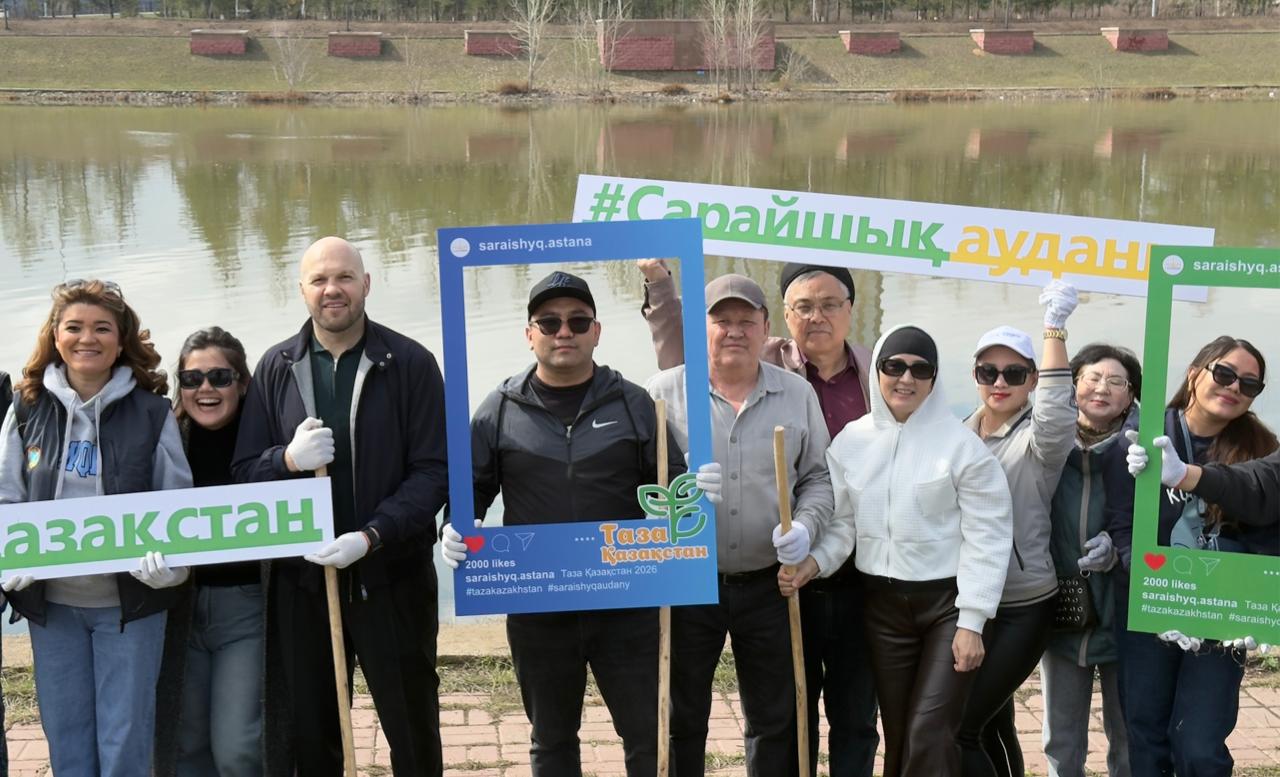 «Таза Қазақстан» в Астане: столичные спортсмены поддержали экологическую акцию