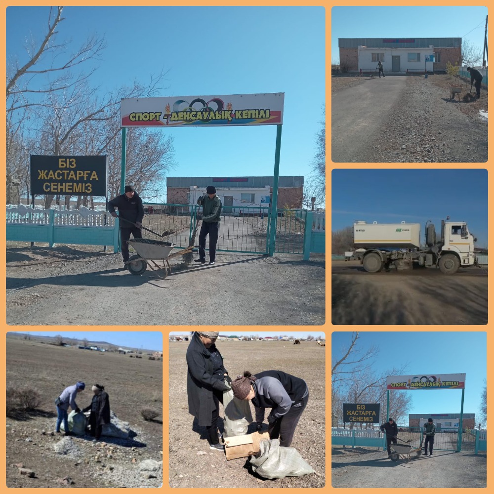 В четверг проведены работы по уборке территории.